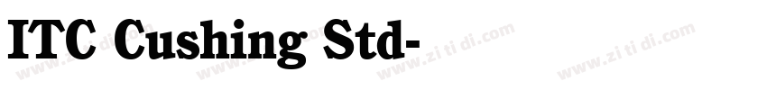 ITC Cushing Std字体转换